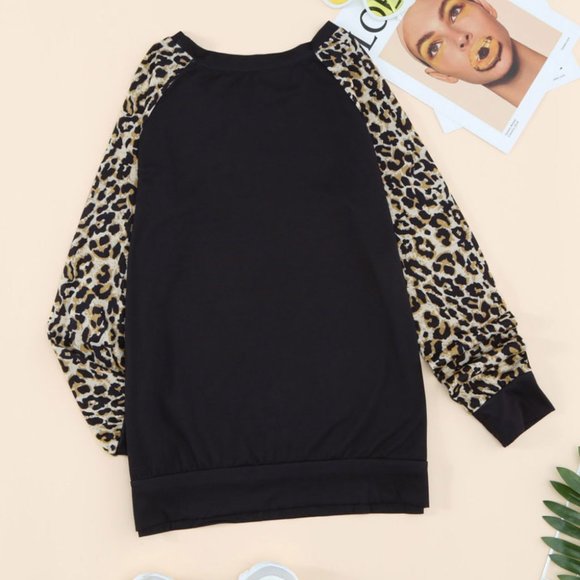 BRAND NEW Christmas Leopard Buffalo Check Long Sleeve Shirt - Picture 3 of 9